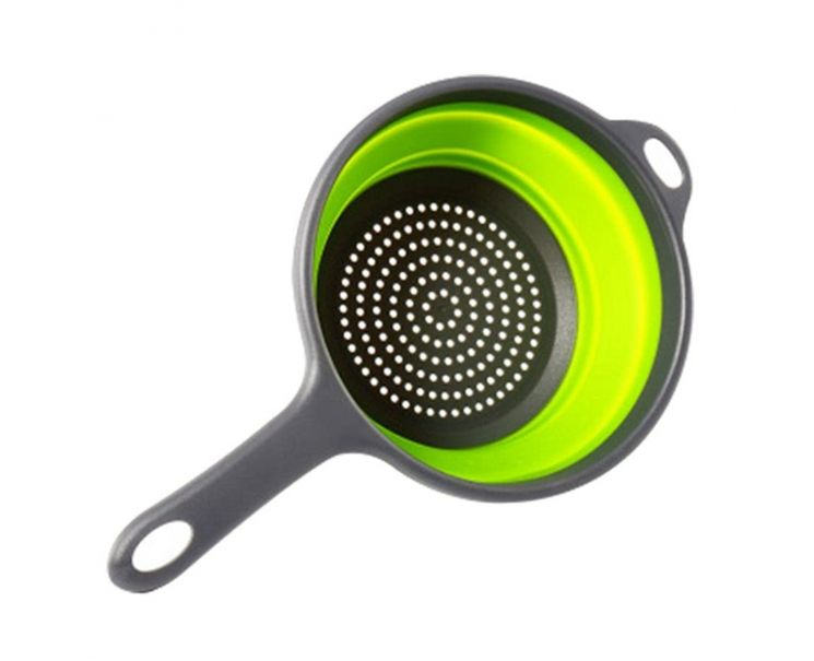 WALFOS Collapsible Colander Set, 20 cm and 24 cm, Collapsible