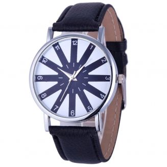 Fako® - Horloge - Ster - Zwart