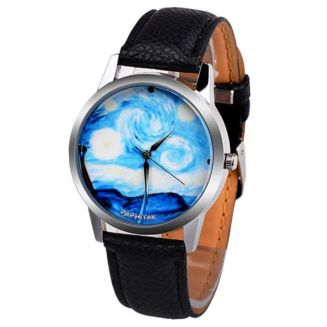 Fako® - Horloge - Oceaan - Zwart