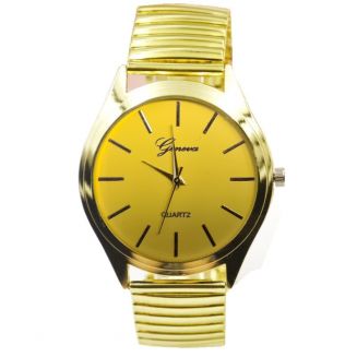 Fako® - Horloge - Rekband - Geneva - Ø 40mm - Goudkleurig