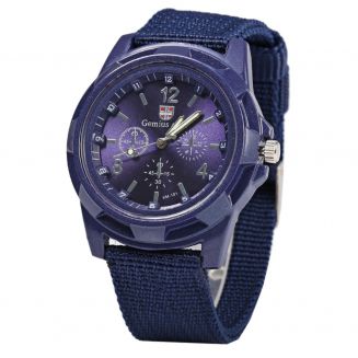 Fako® - Horloge - Army - Blauw