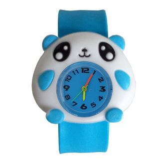 Fako® - Kinderhorloge - Slap On - Panda - Blauw