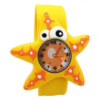 Fako® - Kinderhorloge - Slap On - Zeester - Geel