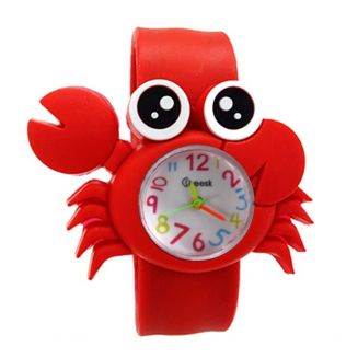 Fako® - Kinderhorloge - Slap On Mini - Krab - Rood