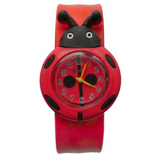 Fako® - Kinderhorloge - Slap On Mini - Lieveheersbeestje - Rood