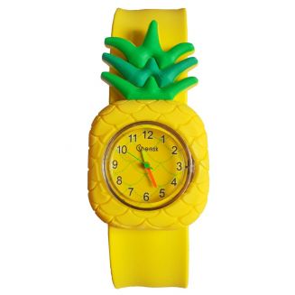 Fako® - Kinderhorloge - Slap On Mini - Ananas - Geel