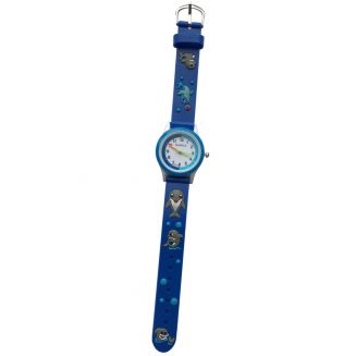 Fako® - Kinderhorloge - 3D - Dolfijn - Blauw