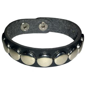 Fako Bijoux® - Armband - Studs - Rond - Zwart