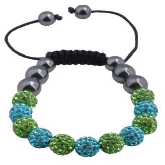 Fako Bijoux® - Armband - Disco Dots - Deluxe - Turquoise/Groen