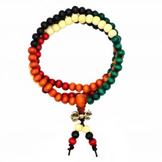 Fako Bijoux® - Buddha Armband - Sandelhout - 6mm - Multicolor