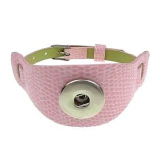 Fako Bijoux® - Armband Voor Click Buttons - Breed Kids - Roze
