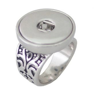 Fako Bijoux® - Ring Voor Click Buttons - Retro Model 2