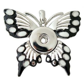 Fako Bijoux® - Kettinghanger - Click Buttons - Vlinder