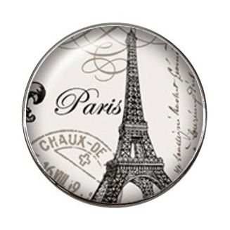 Fako Bijoux® - Click Button - Glas - Eiffeltoren Paris