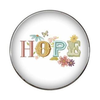 Fako Bijoux® - Click Button - Glas - Hope