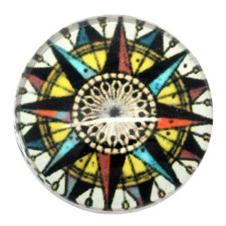 Fako Bijoux® - Click Button - Glas - Multicolour Ster