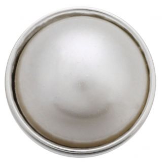 Fako Bijoux® - Click Button - Acryl - Parel