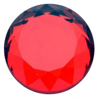 Fako Bijoux® - Click Button - Glas Geslepen - Rood