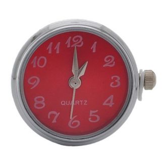 Fako Bijoux® - Click Button Horloge - Rood