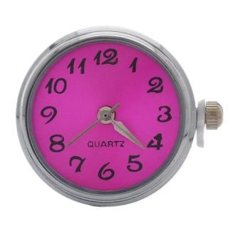 Fako Bijoux® - Click Button Horloge - Fuchsia