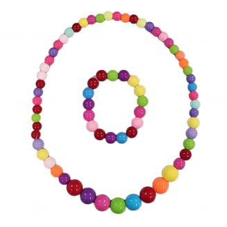Fako Bijoux® - Kinderketting en Armband - Plastic - Candy Balls