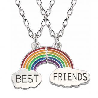 Fako Bijoux® - Vriendschapsketting - Regenboog - Rainbow