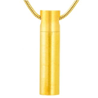 Fako Bijoux® - Ashanger / Assieraad - Cilinder - Edelstaal - 8x33mm - Goudkleurig