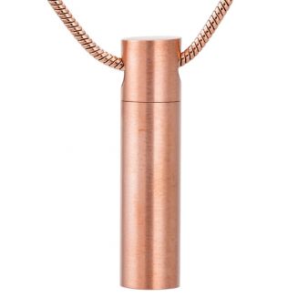 Fako Bijoux® - Ashanger / Assieraad - Cilinder - Edelstaal - 8x33mm - Rosé Goudkleurig
