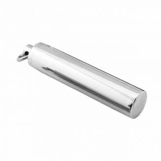 Fako Bijoux® - Ashanger / Assieraad - Cilinder - Edelstaal - 9x38mm - Zilverkleurig