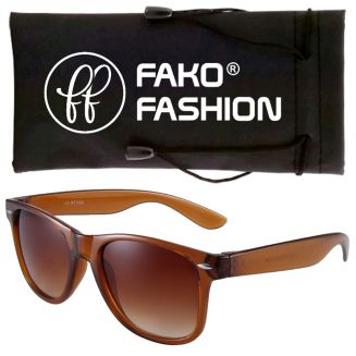 Fako Fashion® - Heren Zonnebril - Dames Zonnebril - Classic - UV400 - Bruin