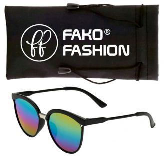 Fako Fashion® - Zonnebril - Clubby XL - Spiegel Regenboog