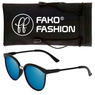 Fako Fashion® - Zonnebril - Clubby XL- Spiegel Blauw