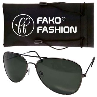 Fako Fashion® - Pilotenbril - Piloot Zonnebril - Heren Zonnebril - Dames Zonnebril - Grijs - Groen