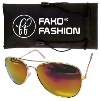 Fako Fashion® - Pilotenbril - Piloot Zonnebril - Heren Zonnebril - Dames Zonnebril - Goud - Mercury
