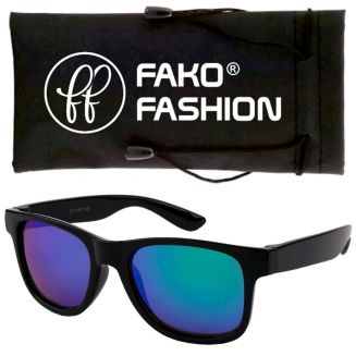 Fako Fashion® - Kinder Zonnebril - DLX - Spiegel Blauw/Groen