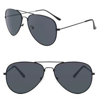 Fako Fashion® - Kinder Pilotenbril - Piloot Zonnebril - Jongens Zonnebril - Meisjes Zonnebril - Zwart