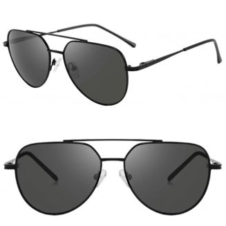 Fako Sunglasses® - Pilotenbril - Piloot Zonnebril - Heren Zonnebril - Dames Zonnebril - Model Clark - Zwart