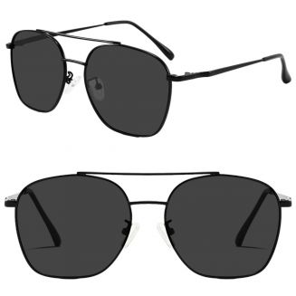 Fako Sunglasses® - Zonnebril Vierkant - Polariserend - Polarized Zonnebril - Heren Zonnebril - Dames Zonnebril - Model Tom - Zwart
