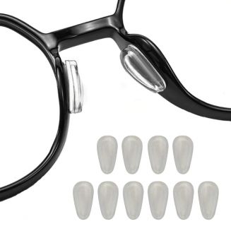 Fako Bijoux® - Anti-slip Neus Pads - Neuskussen Bril - Soft Bescherming Bril - Neuspads - 3.0mm - Druppel - Transparant - 5 Paar