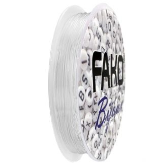 Fako Bijoux® - Elastisch Nylon Draad - Sieraden Maken - 0.4mm - 24 Meter - Transparant