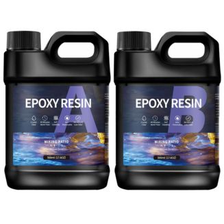 Premium Epoxy Hars Resin - 1000ml - A+B 1:1 - 500ml+500ml - Sieraden maken - Transparant - Giethars - Gieten - DIY - Sterk en Transparant
