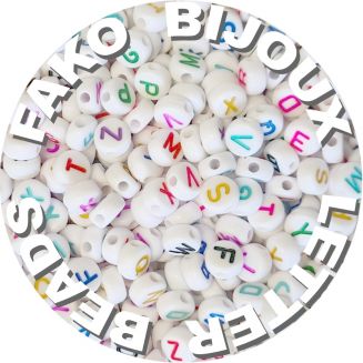 Fako Bijoux® - Letterkralen - Letter Beads - Alfabet Kralen - Sieraden Maken - 500 Stuks - Regenboog