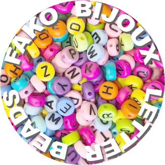 Fako Bijoux® - Letterkralen - Letter Beads - Alfabet Kralen - Sieraden Maken - 500 Stuks - Mix