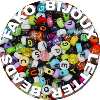 Fako Bijoux® - Letterkralen - Letter Beads - Alfabet Kralen - Sieraden Maken - 500 Stuks - Super Mix
