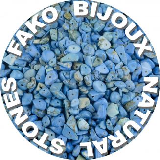 Fako Bijoux® - Stukjes Natuursteen - Natuursteen Chips - Stukjes Onregelmatige Natuursteen Split In Doosje - 5-8mm - 60-70 Gram - Blauwe Turquoise