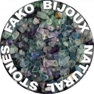 Fako Bijoux® - Stukjes Natuursteen - Natuursteen Chips - Stukjes Onregelmatige Natuursteen Split In Doosje - 5-8mm - 60-70 Gram - Fluoriet