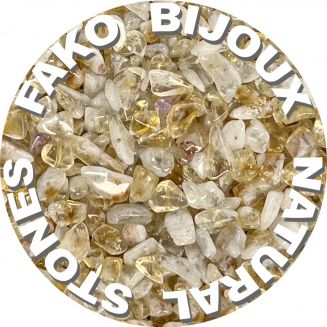 Fako Bijoux® - Stukjes Natuursteen - Natuursteen Chips - Stukjes Onregelmatige Natuursteen Split In Doosje - 5-8mm - 60-70 Gram - Gele Agaat