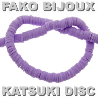 Fako Bijoux® - Katsuki Disc Kralen - Polymeer Kralen - Surf Kralen - Kleikralen - 6mm - 350 Stuks - Lichtpaars