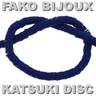 Fako Bijoux® - Katsuki Disc Kralen - Polymeer Kralen - Surf Kralen - Kleikralen - 6mm - 350 Stuks - Navy Blauw