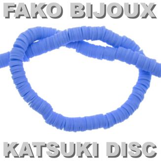 Fako Bijoux® - Katsuki Disc Kralen - Polymeer Kralen - Surf Kralen - Kleikralen - 6mm - 350 Stuks - Lichtblauw